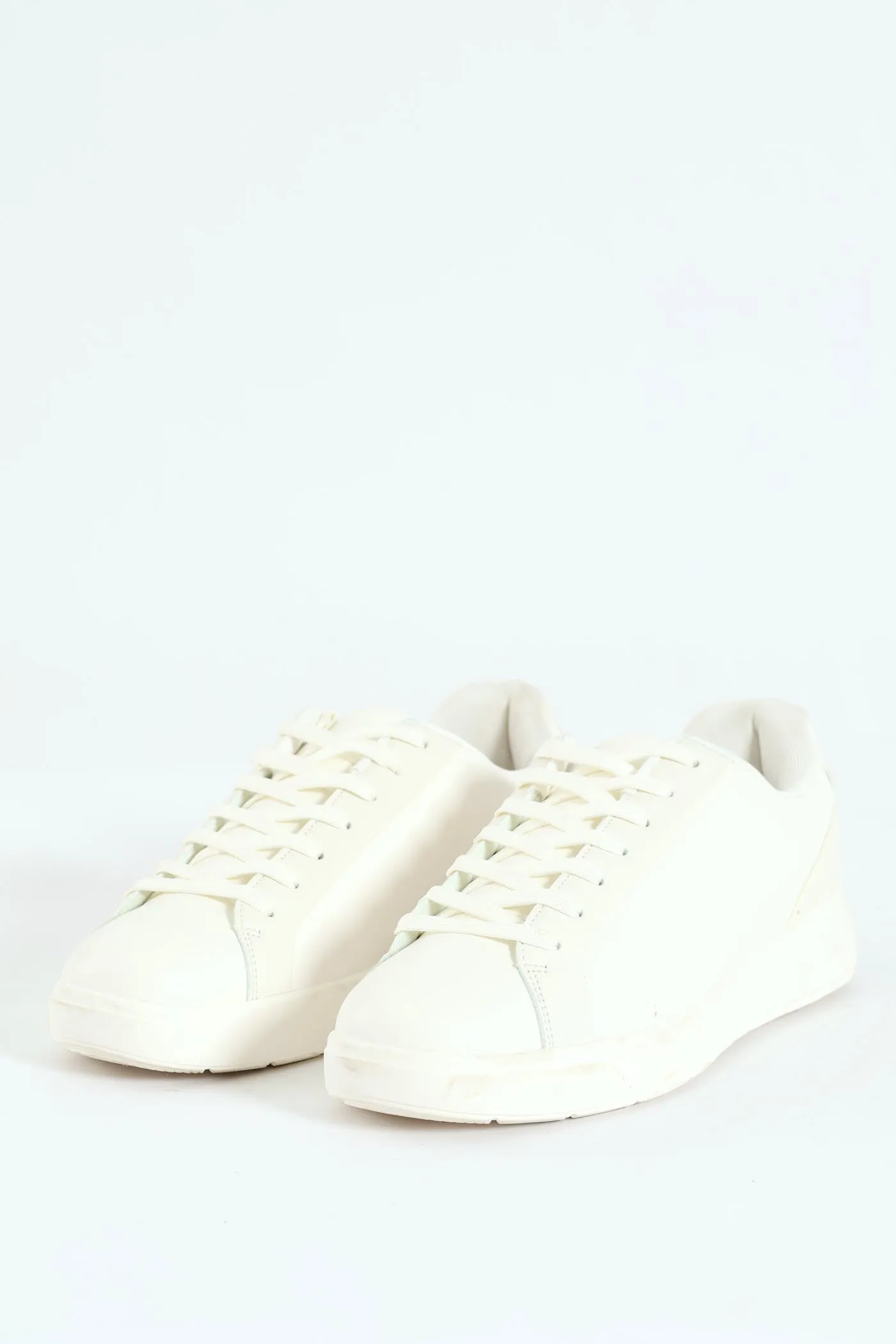 1-Up Plain Lace Up Sneaker - White