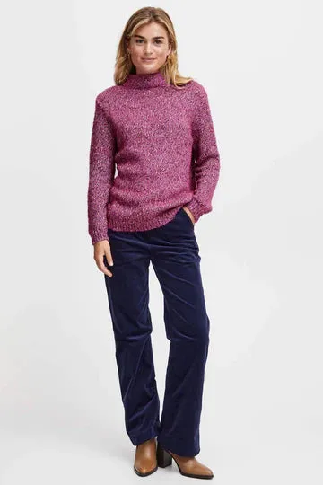 2712- Pink Knit Jumper - Fransa