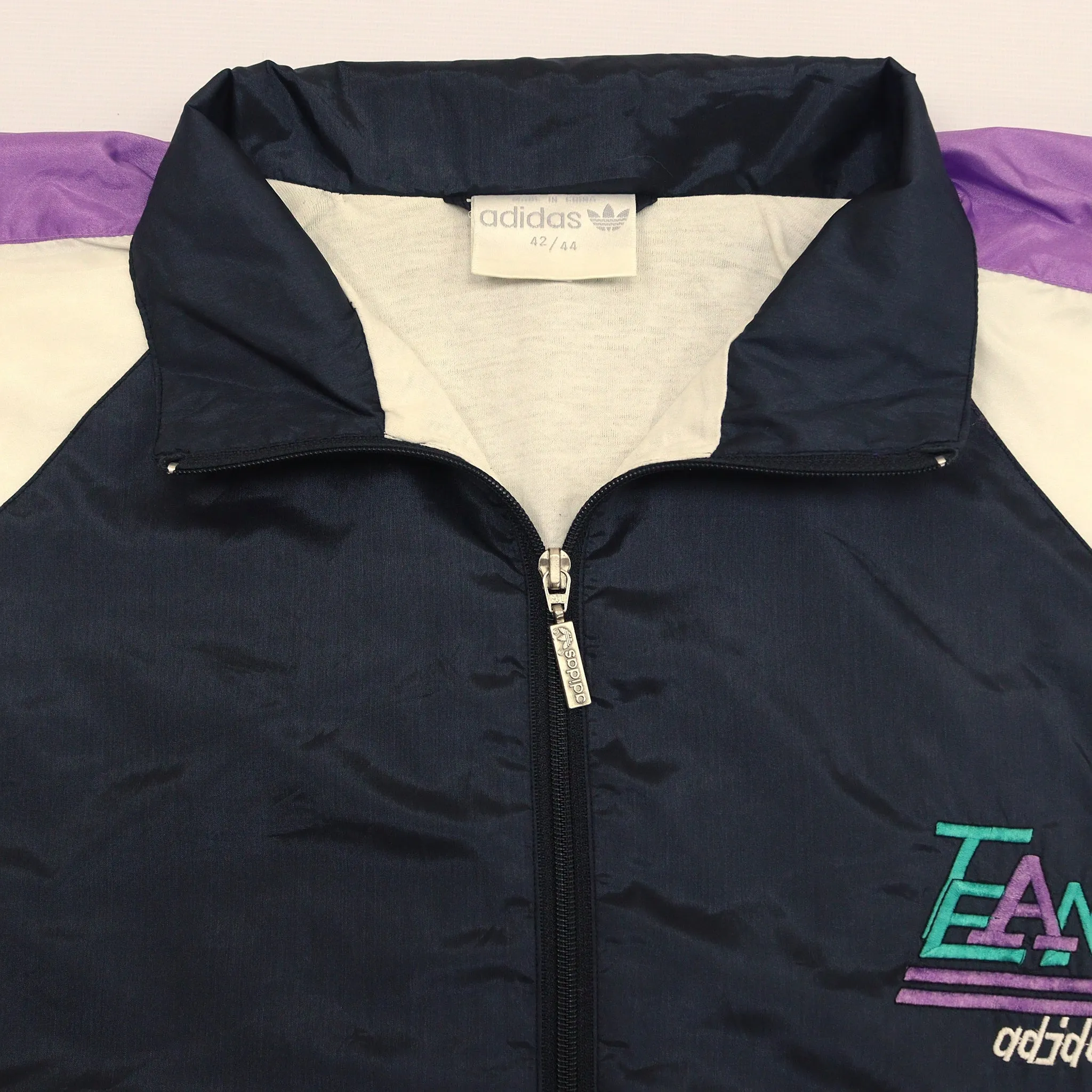 Adidas Team Black and Lilac Track Jacket