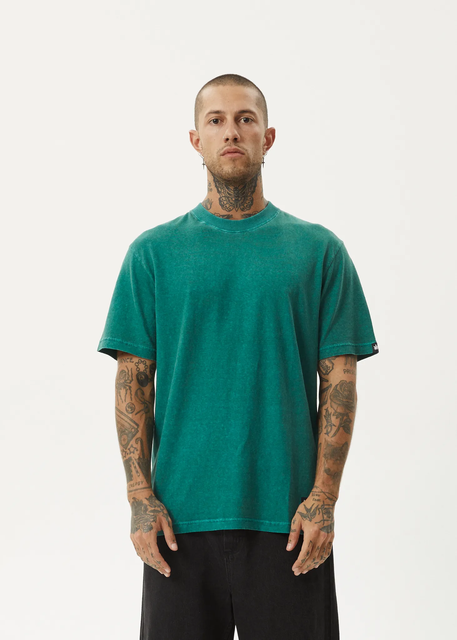 AFENDS Mens Classic - Retro Fit Tee - Washed Pine