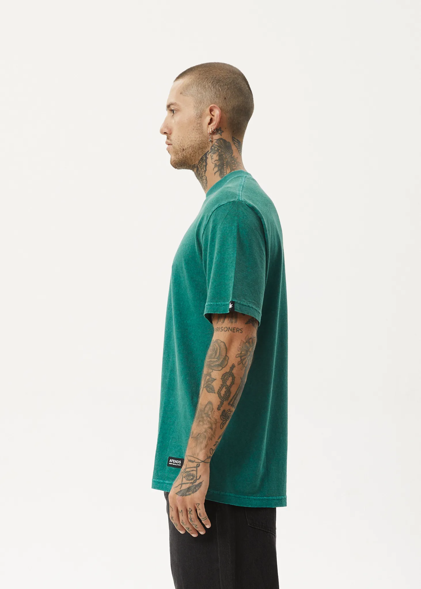 AFENDS Mens Classic - Retro Fit Tee - Washed Pine