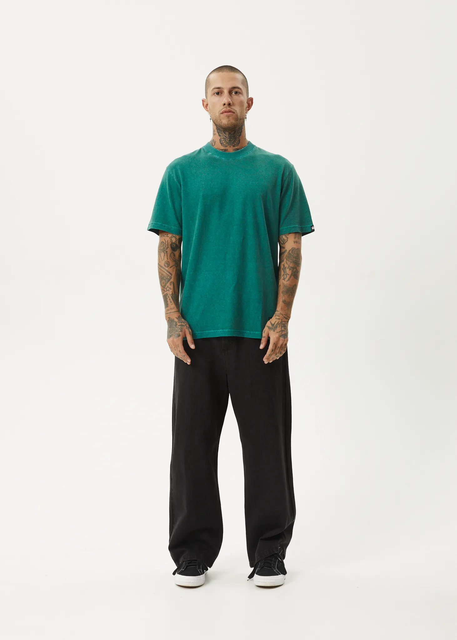 AFENDS Mens Classic - Retro Fit Tee - Washed Pine