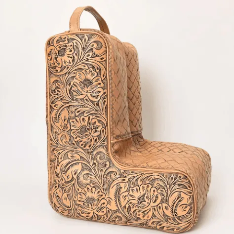 American Darling Tooled Leather Boot Bag ADBG1304