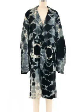 Ann Demeulemeester Tie Dye Suede Coat