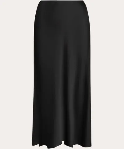 Argent Women's Satin Bias-Cut Midi Skirt