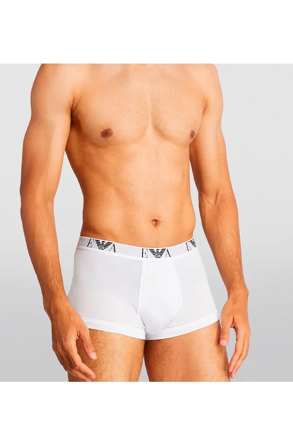 Armani Eagle Trunks 3-Pack White