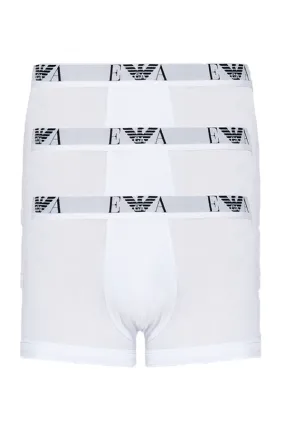 Armani Eagle Trunks 3-Pack White