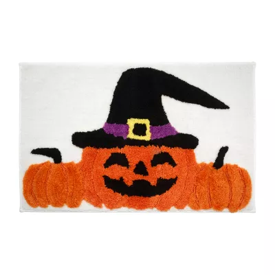 Avanti Pumpkin Witch Hat Bath Rug