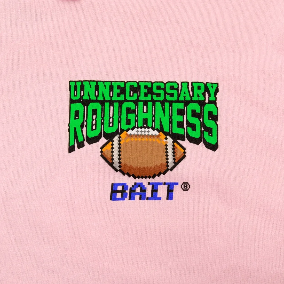 BAIT Men 8 Bit Football Hoody (pink)