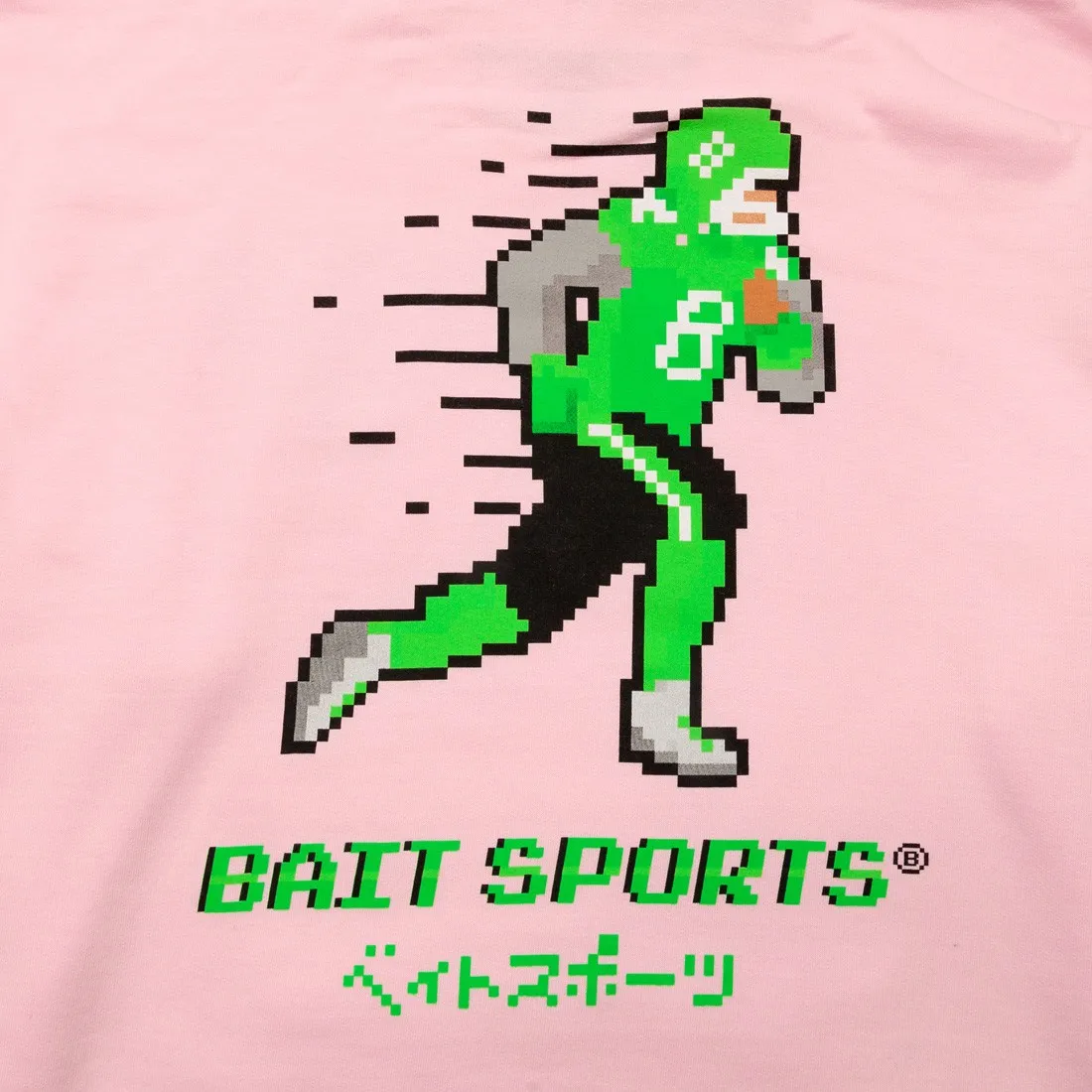 BAIT Men 8 Bit Football Hoody (pink)