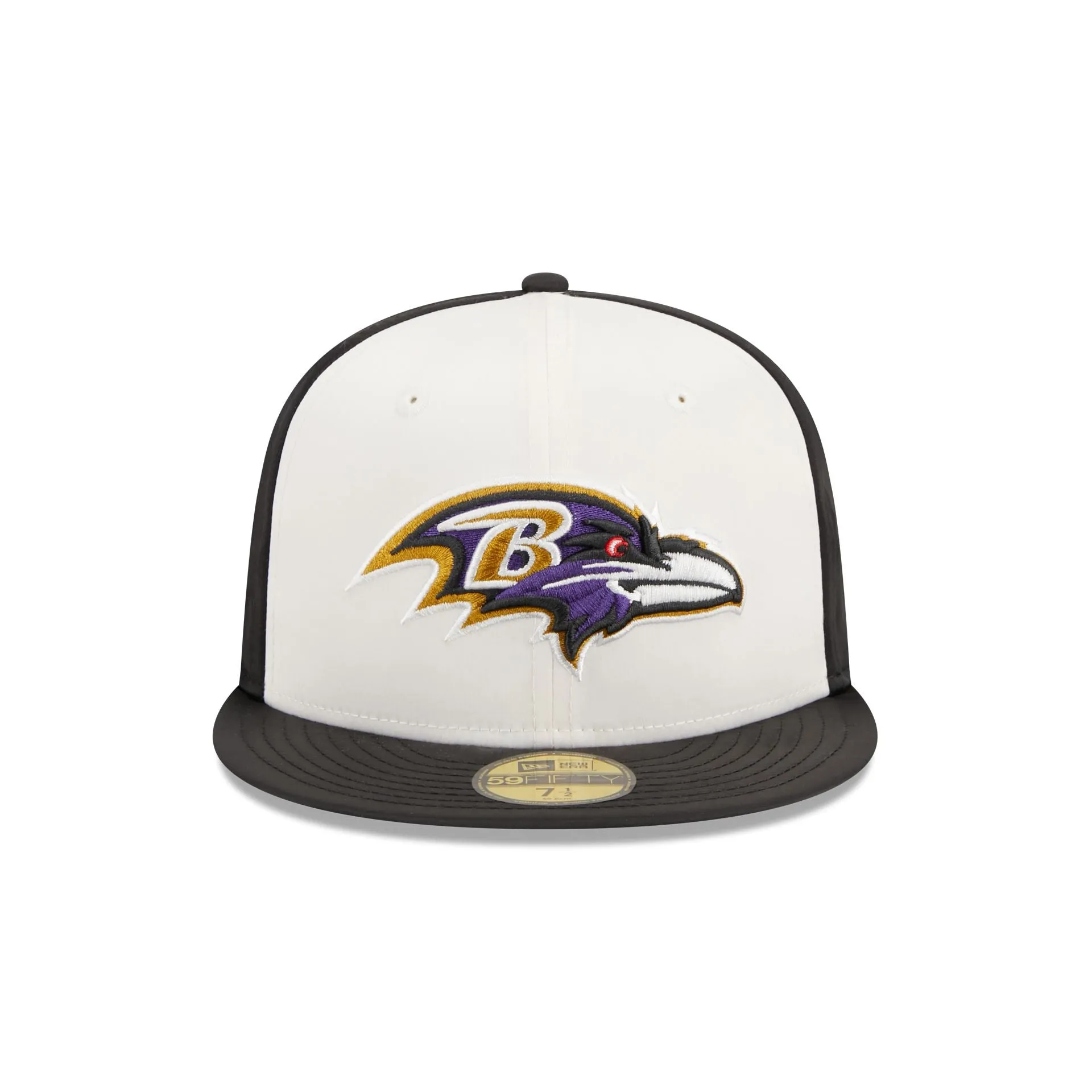 Baltimore Ravens Throwback Satin 59FIFTY Fitted Hat