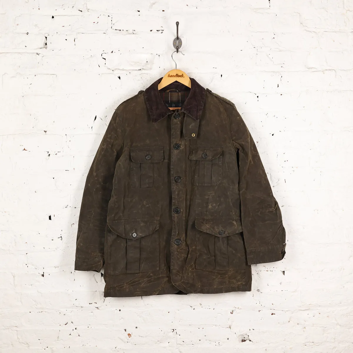 Barbour Polo Club New Field Wax Jacket - Green - L