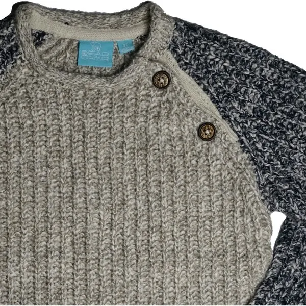 Bear Camp Dave Raglan Sweater Baby Grey