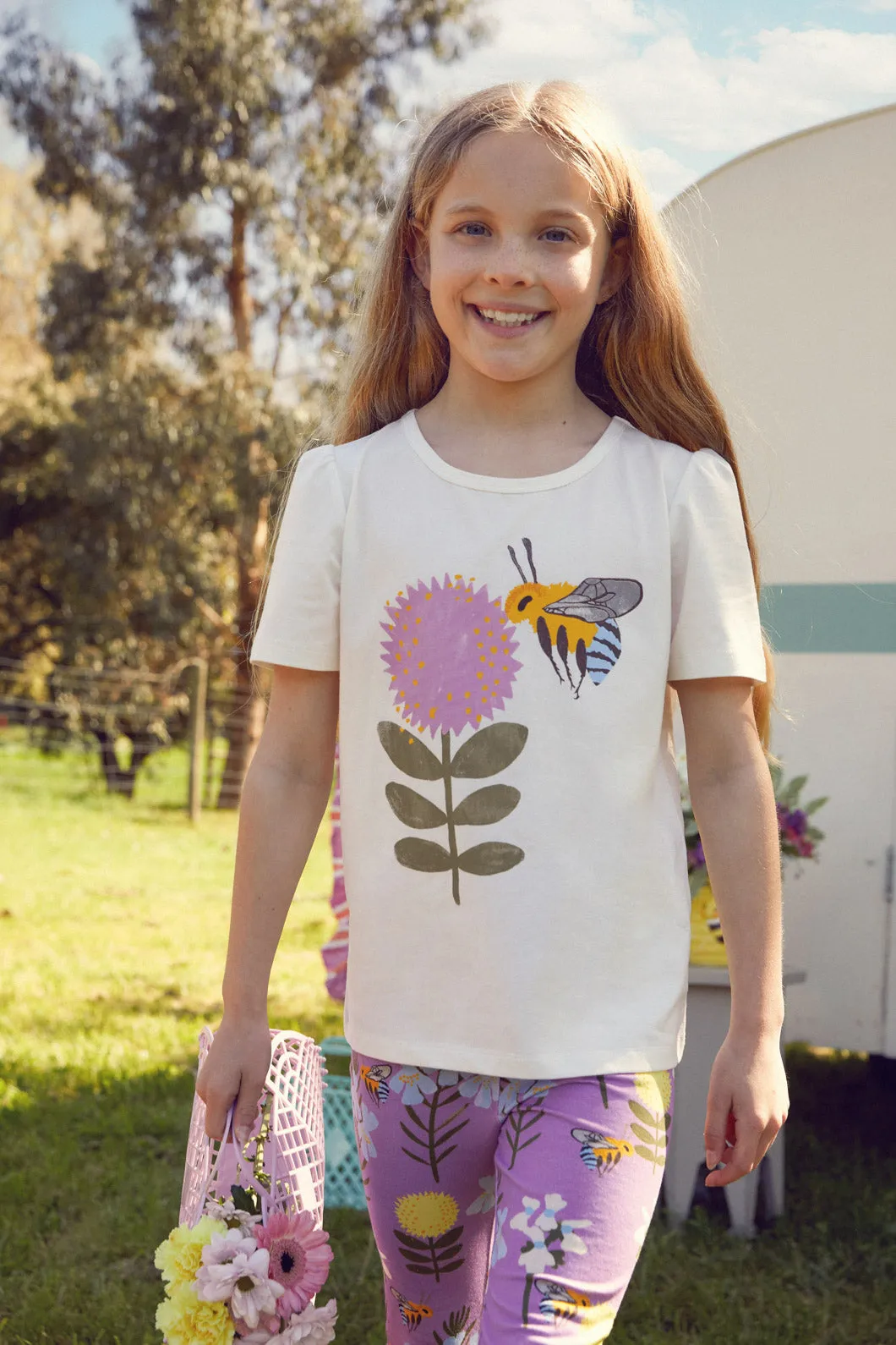 Bee Flower Kids Tee