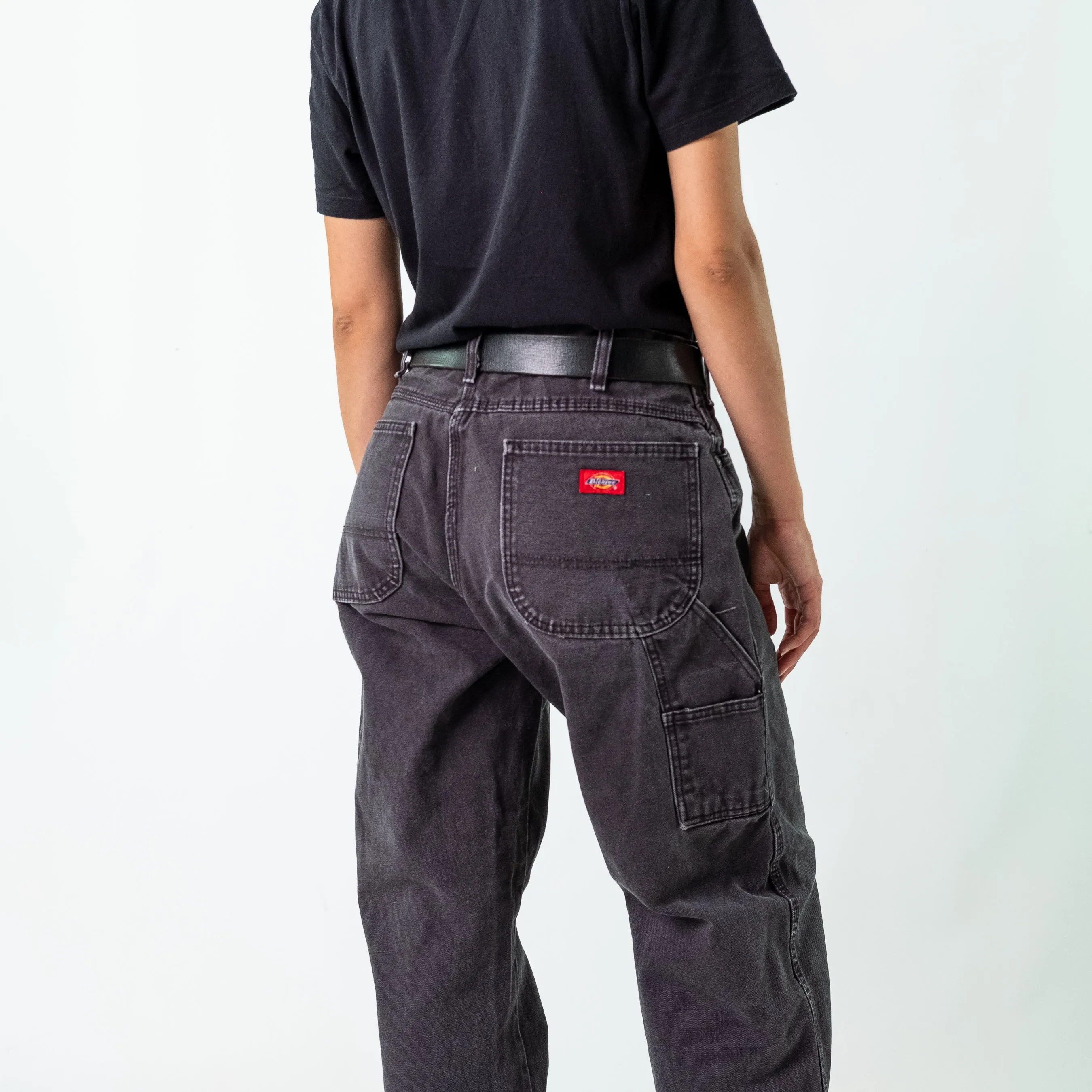 Black 90s Dickies Denim Carpenter Jeans Baggy Pants (34x34)