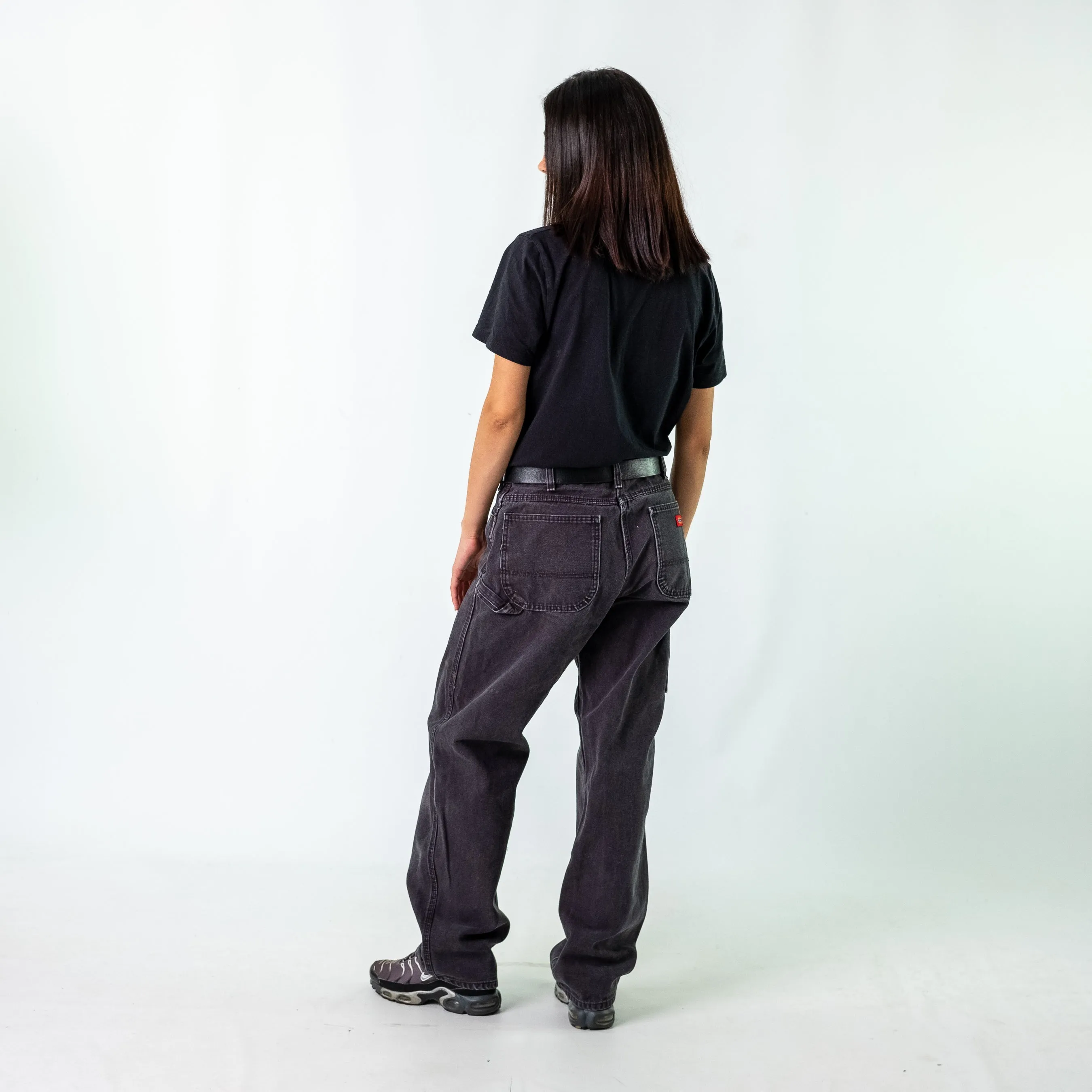 Black 90s Dickies Denim Carpenter Jeans Baggy Pants (34x34)