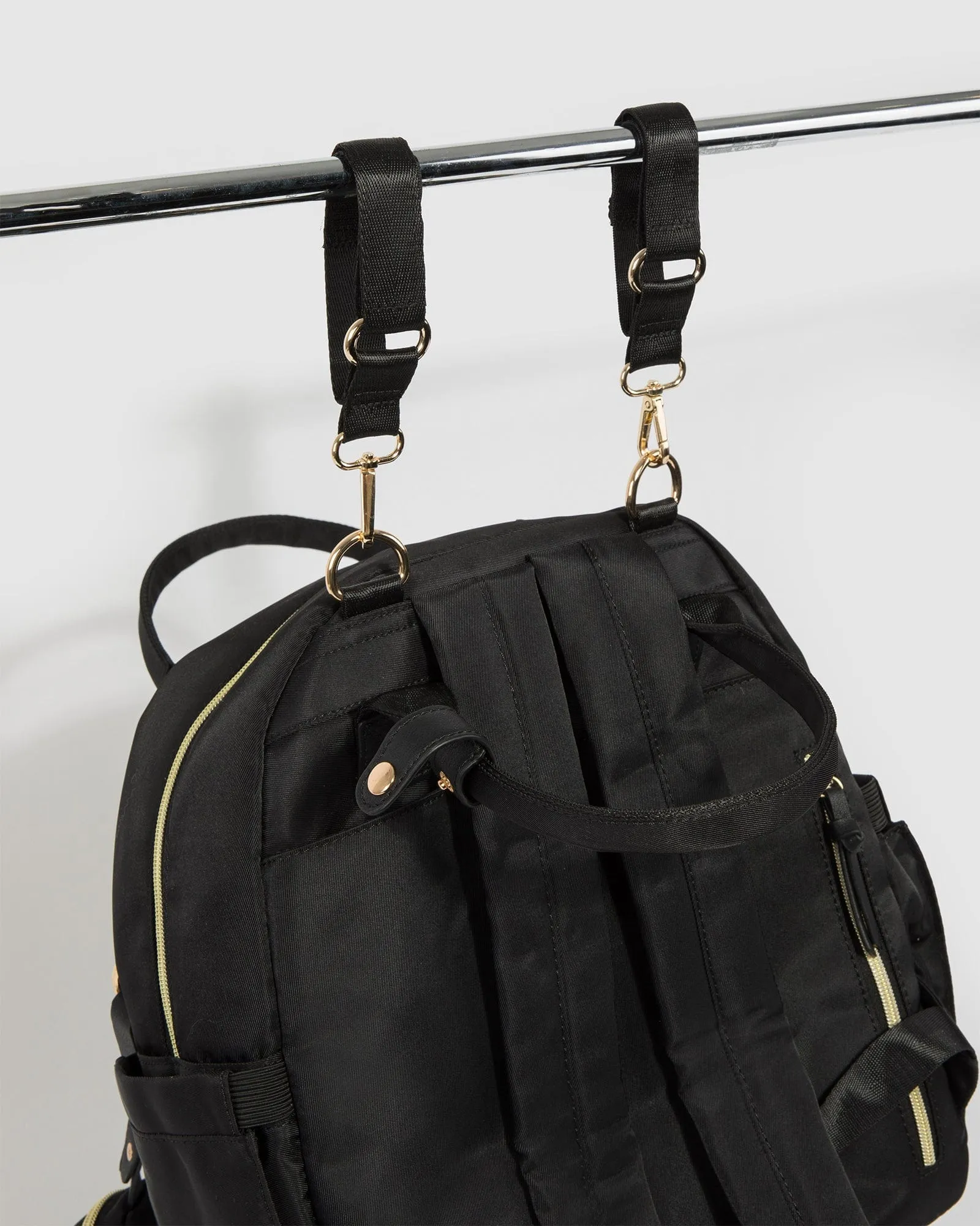 Black Emily Baby Bag Backpack