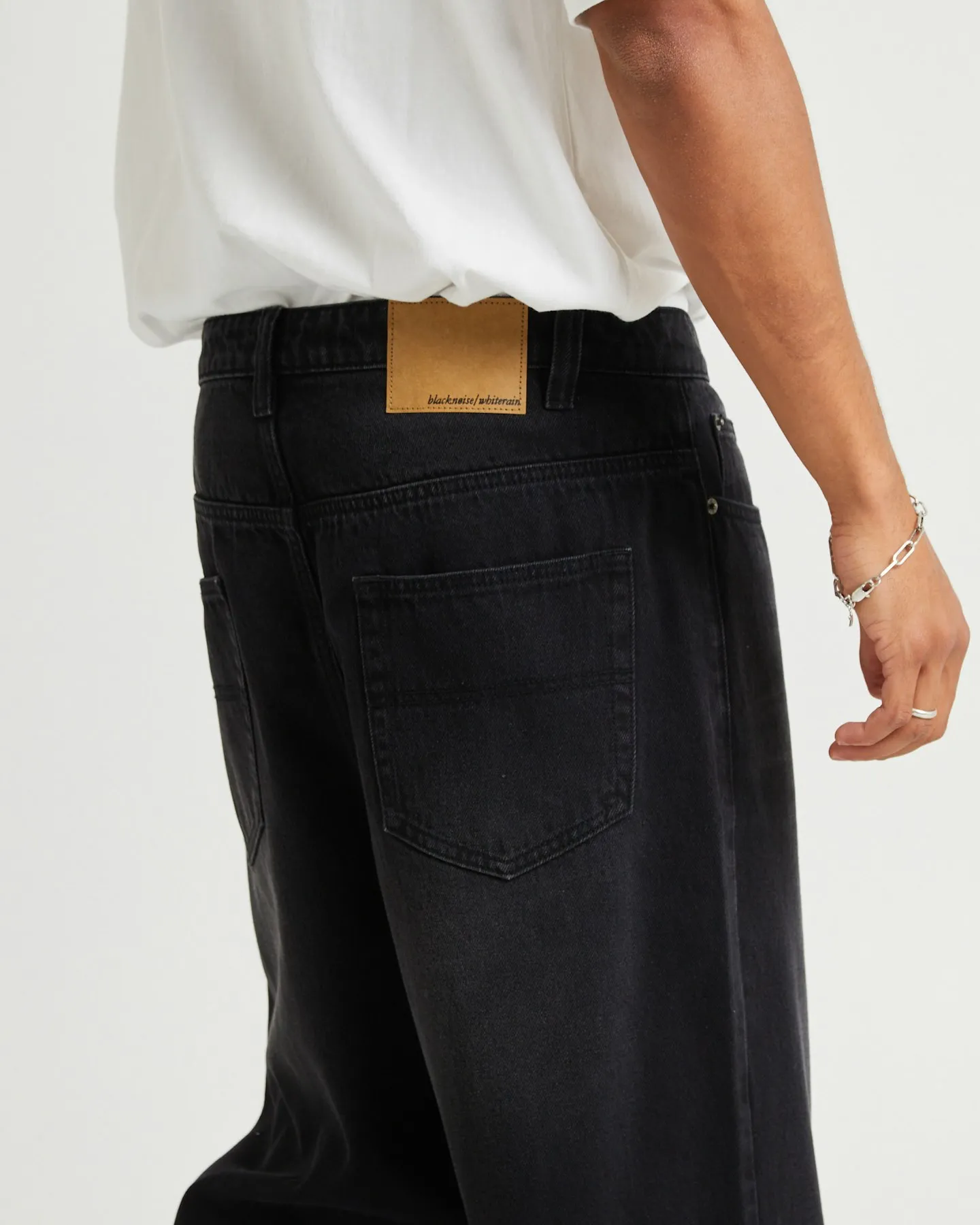 Black Noise White Rain Prism Wide Denim Jeans - Black | SurfStitch