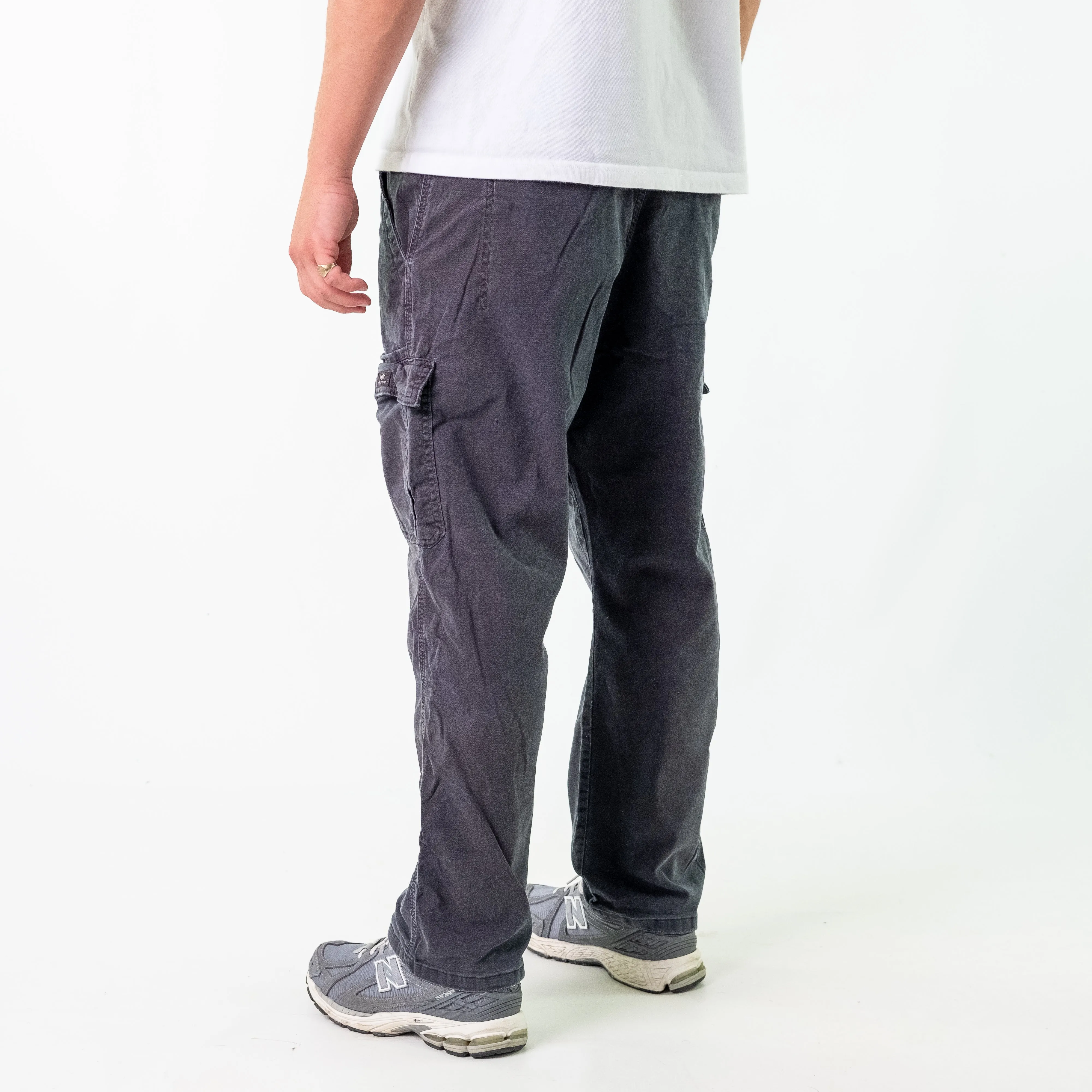 Black y2ks Wrangler Canvas Carpenter Jeans Baggy Pants (36x30)