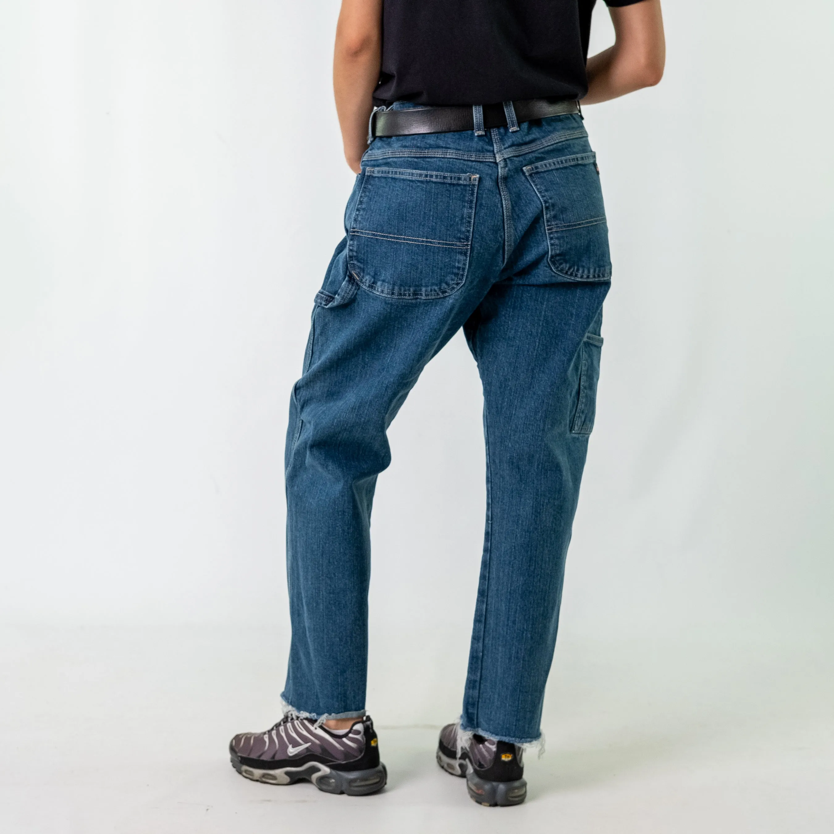 Blue y2ks Dickies Denim Carpenter Jeans Baggy Pants (34x30)