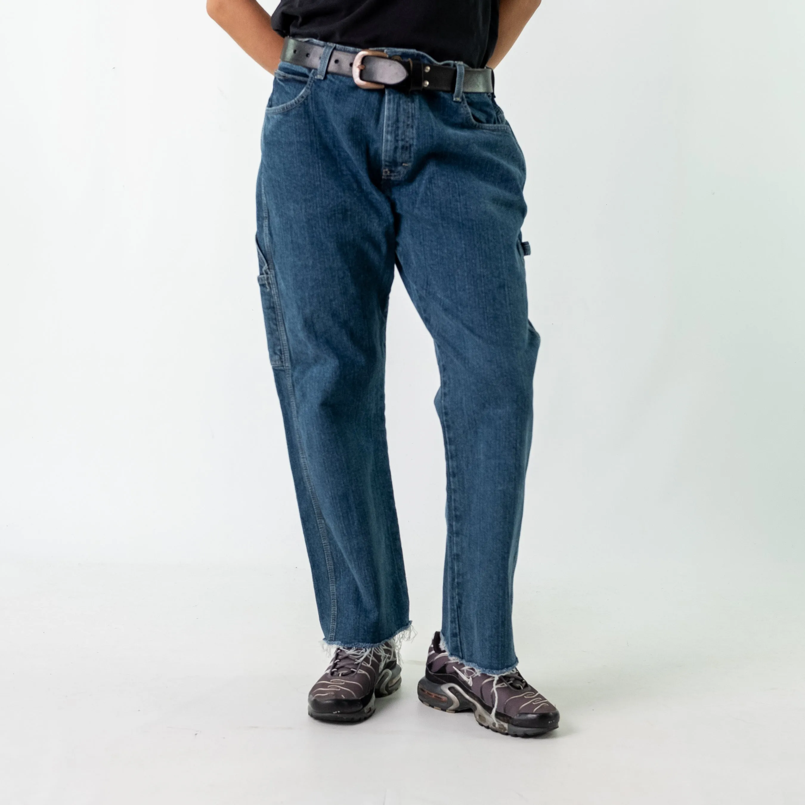 Blue y2ks Dickies Denim Carpenter Jeans Baggy Pants (34x30)