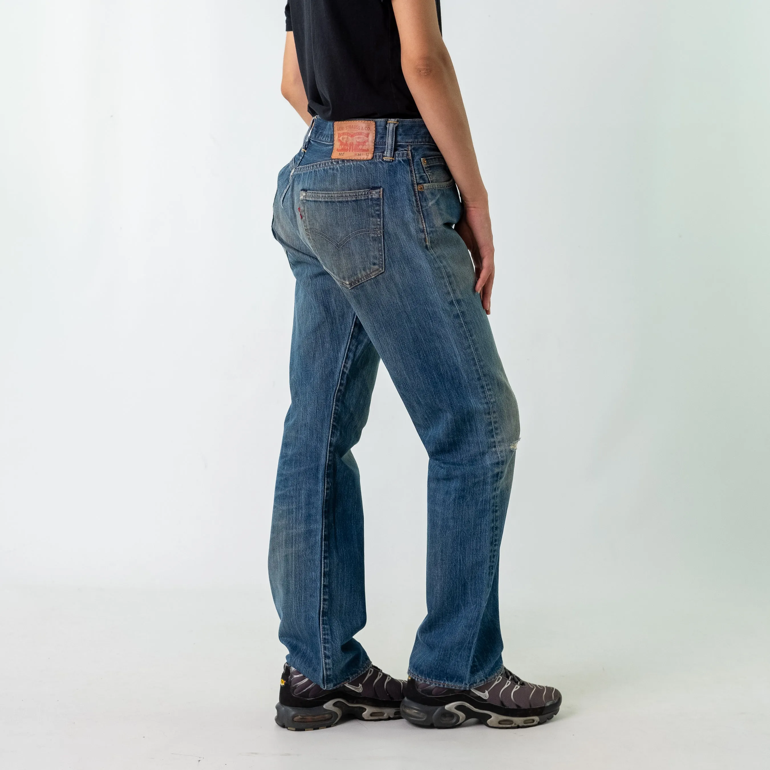 Blue y2ks Levi's Denim Jeans Baggy Pants (34x32)