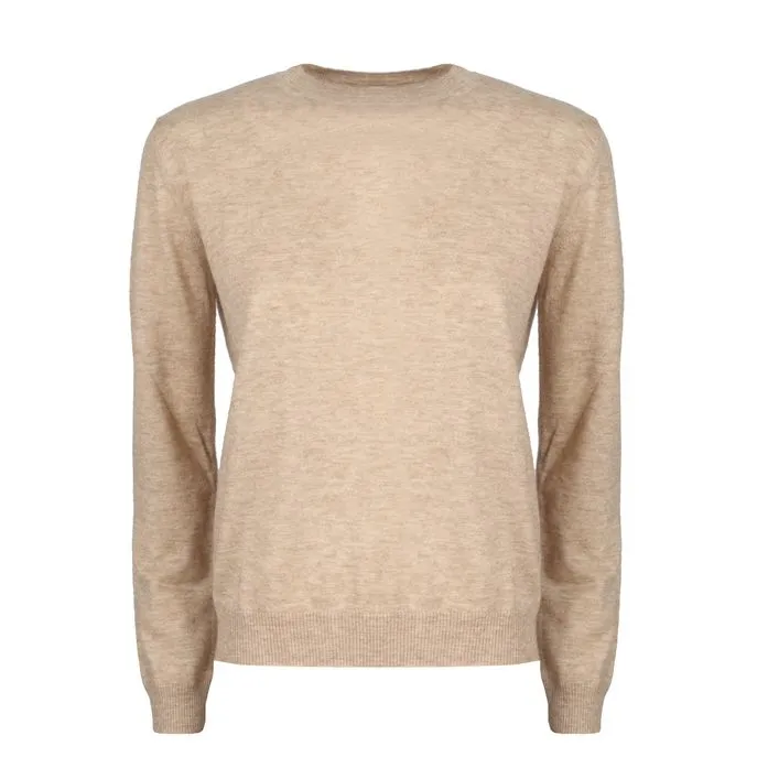 BOBBIO JUMPER IN WOOL AND CACHEMIRE Woman Beige