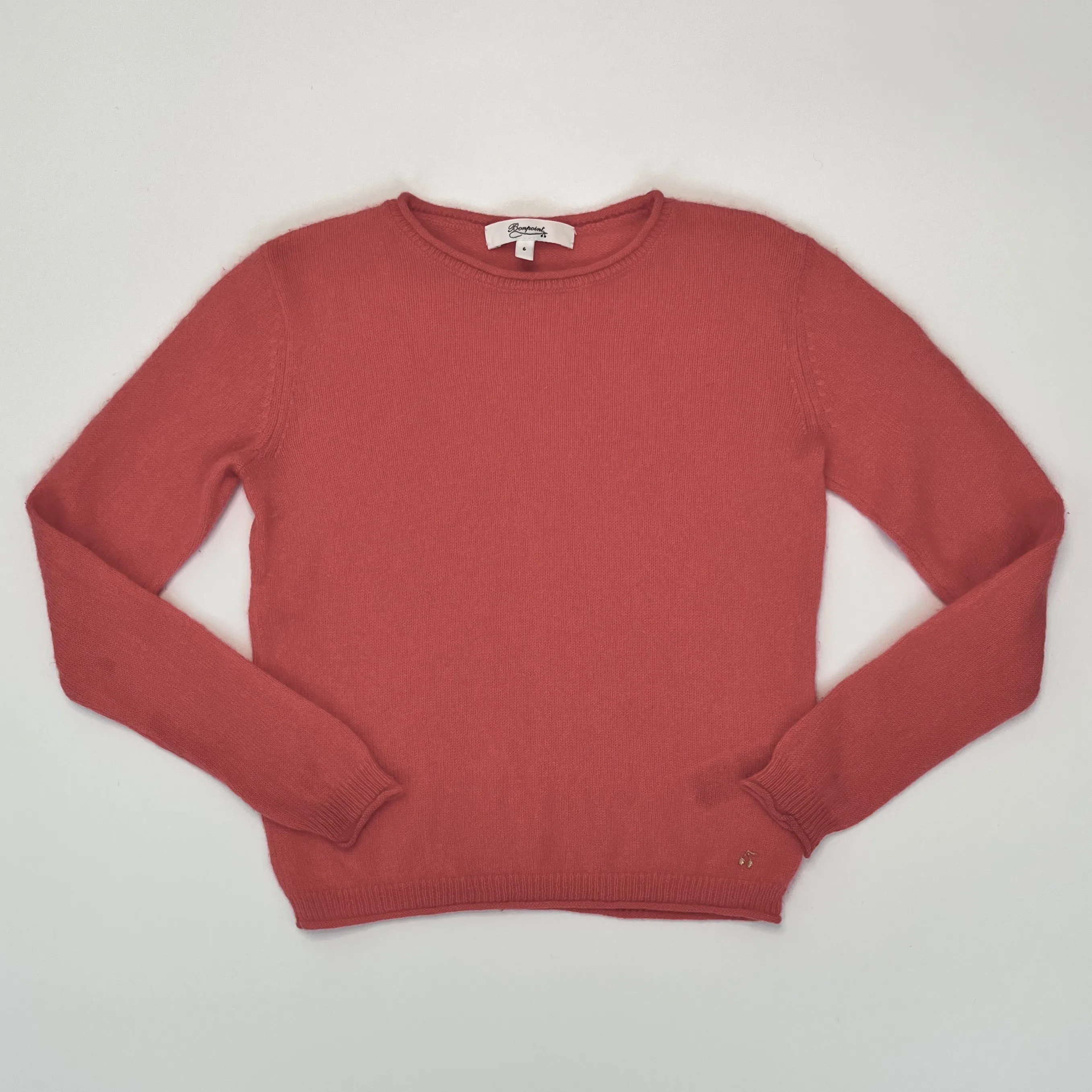 Bonpoint Candy Pink Cashmere Jumper: 6 Years