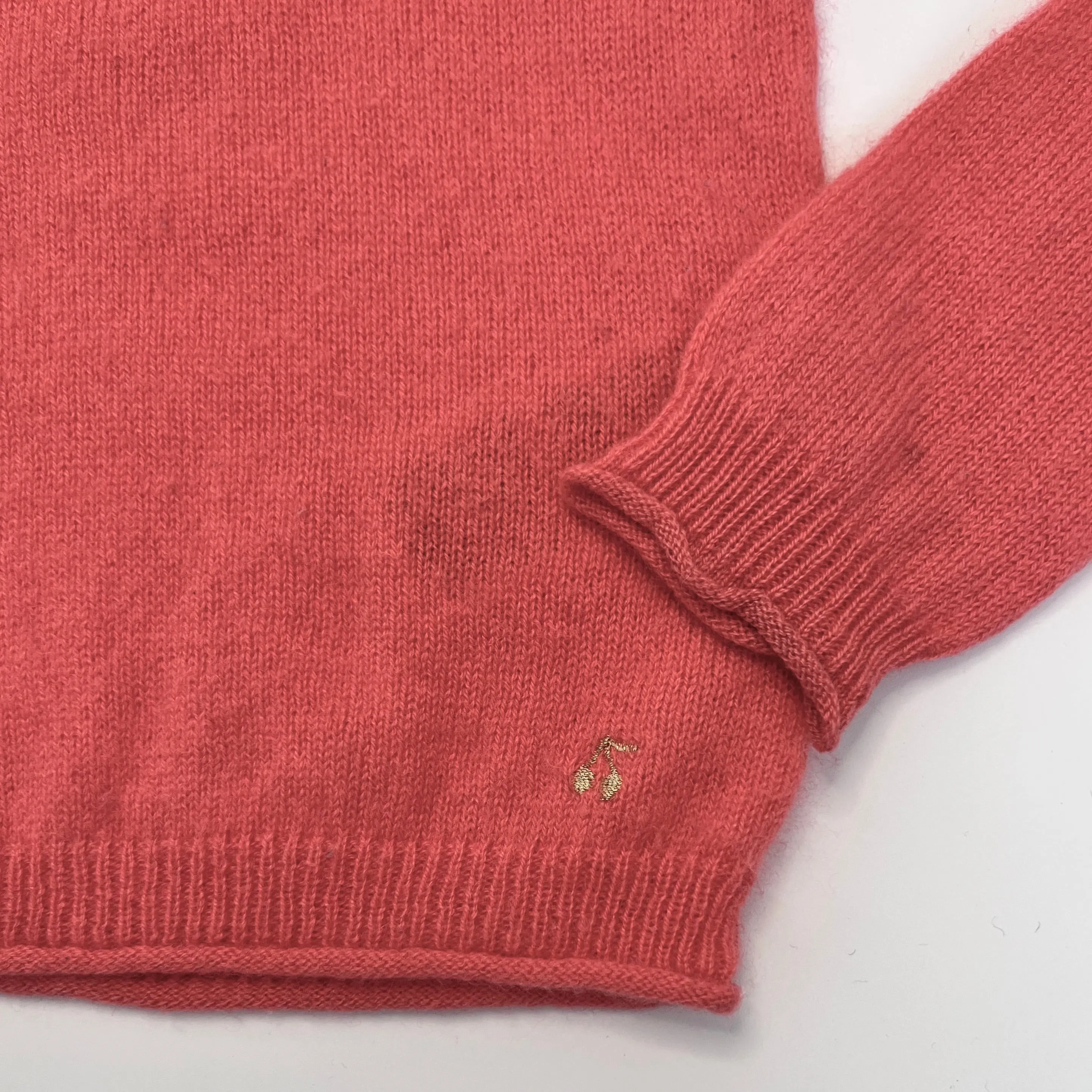 Bonpoint Candy Pink Cashmere Jumper: 6 Years