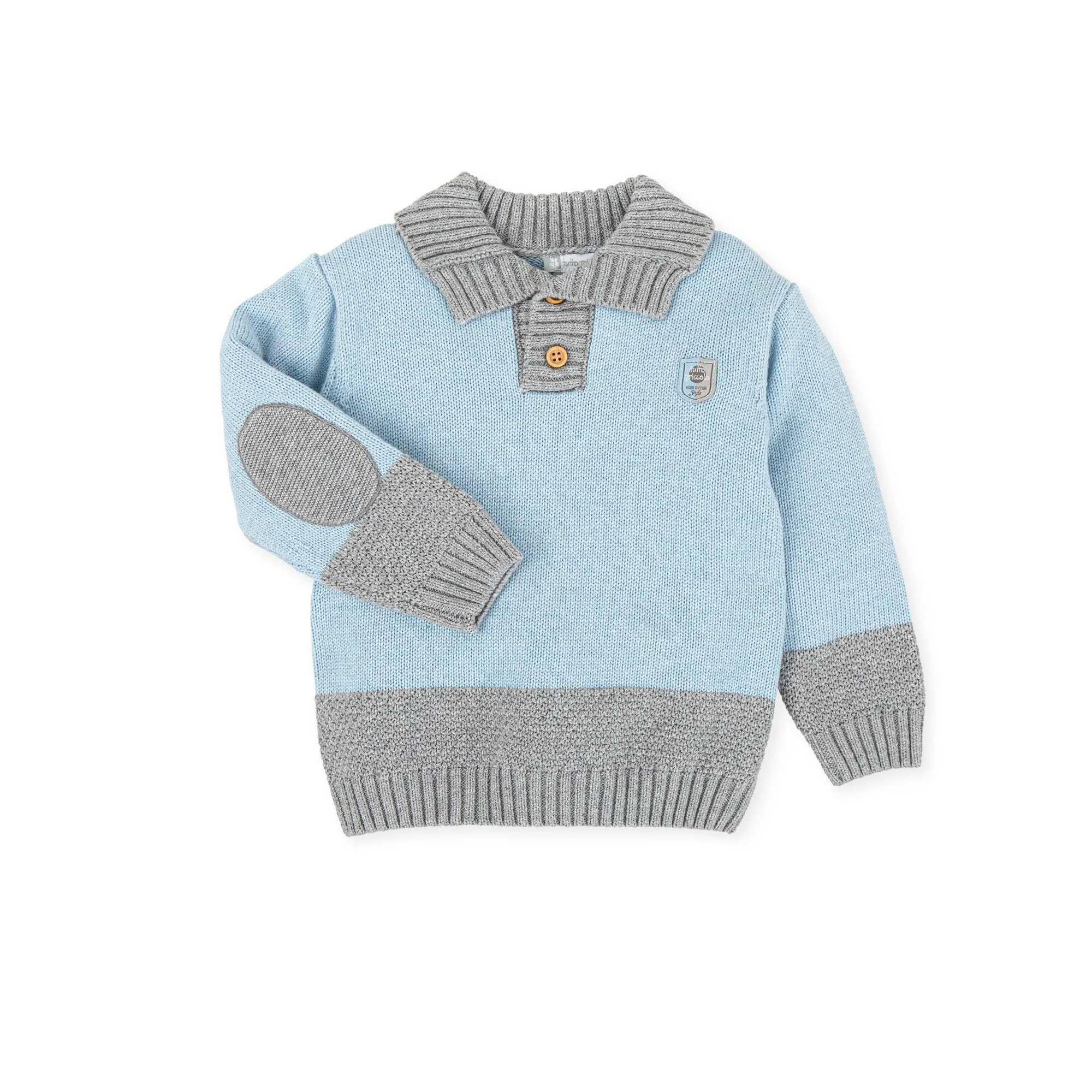 Boy leo Jumper-Porcelain