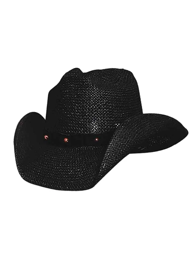 Bullhide AFTER PARTY 0221BL Straw Hat Black