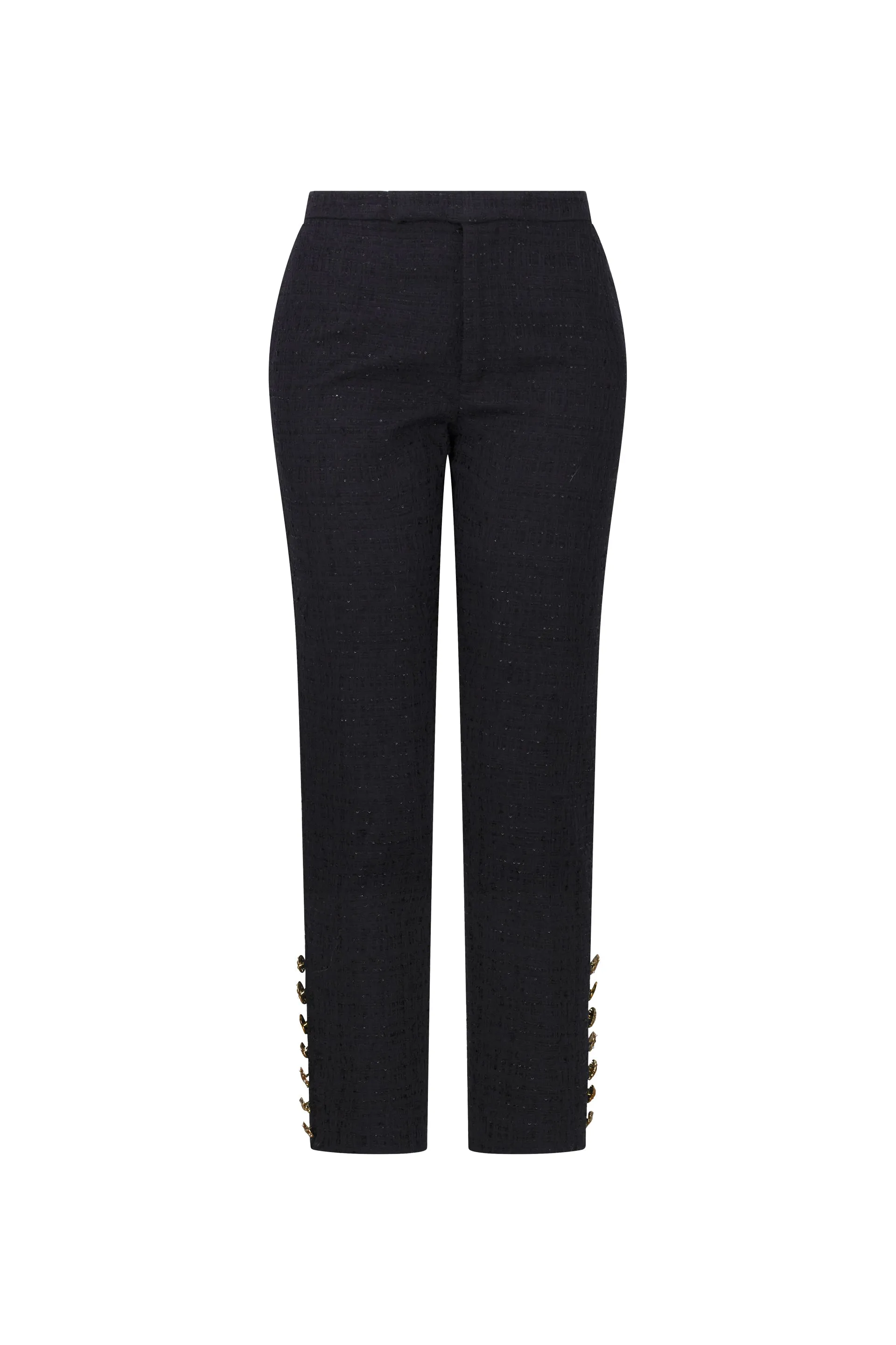 'BUTTON LUXE' CIGARETTE PANT