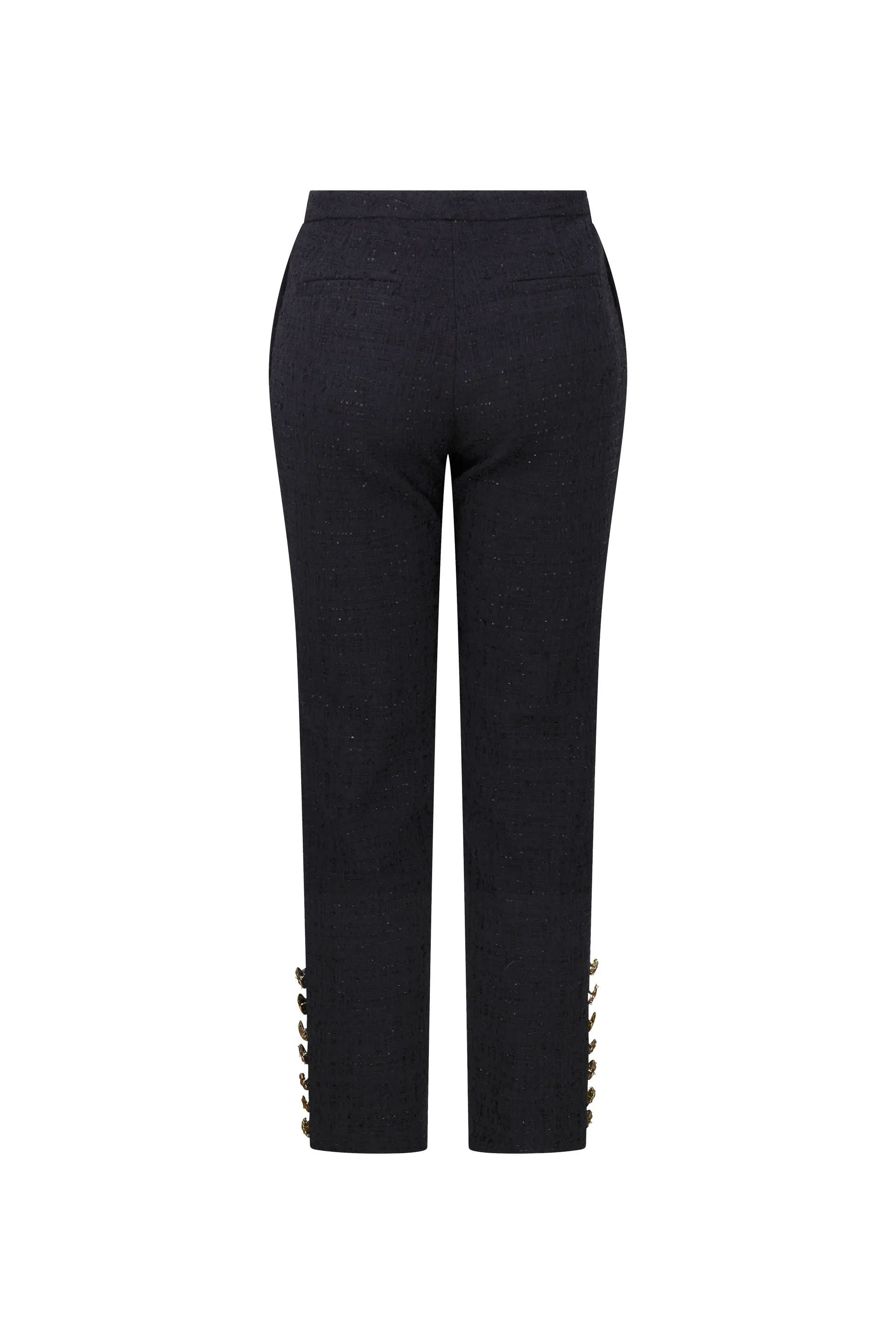 'BUTTON LUXE' CIGARETTE PANT