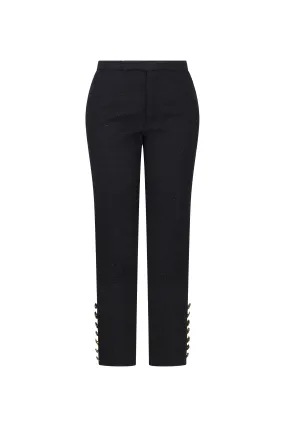 'BUTTON LUXE' CIGARETTE PANT