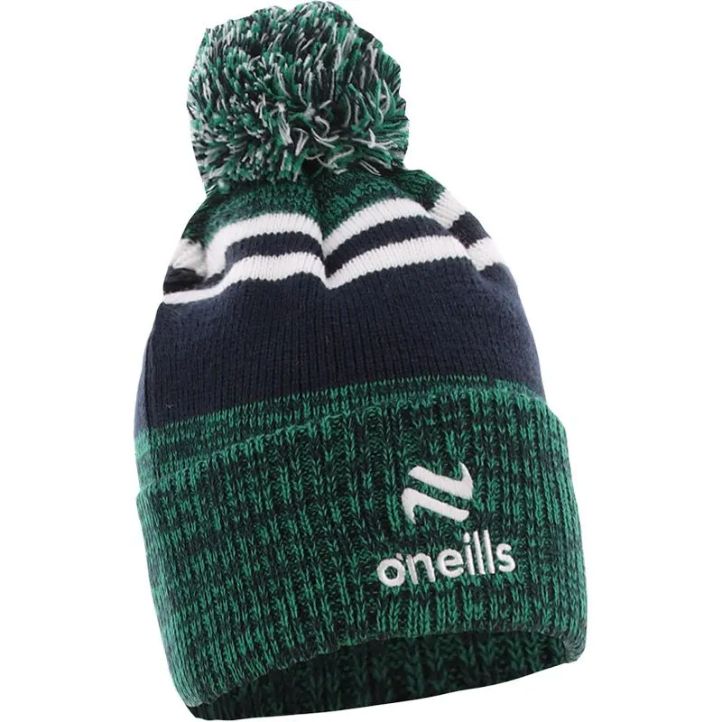 Canyon Bobble Hat Marine / Emerald / White