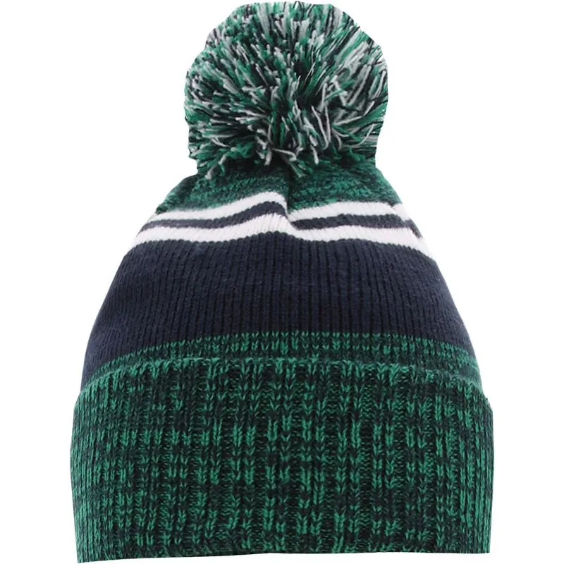 Canyon Bobble Hat Marine / Emerald / White