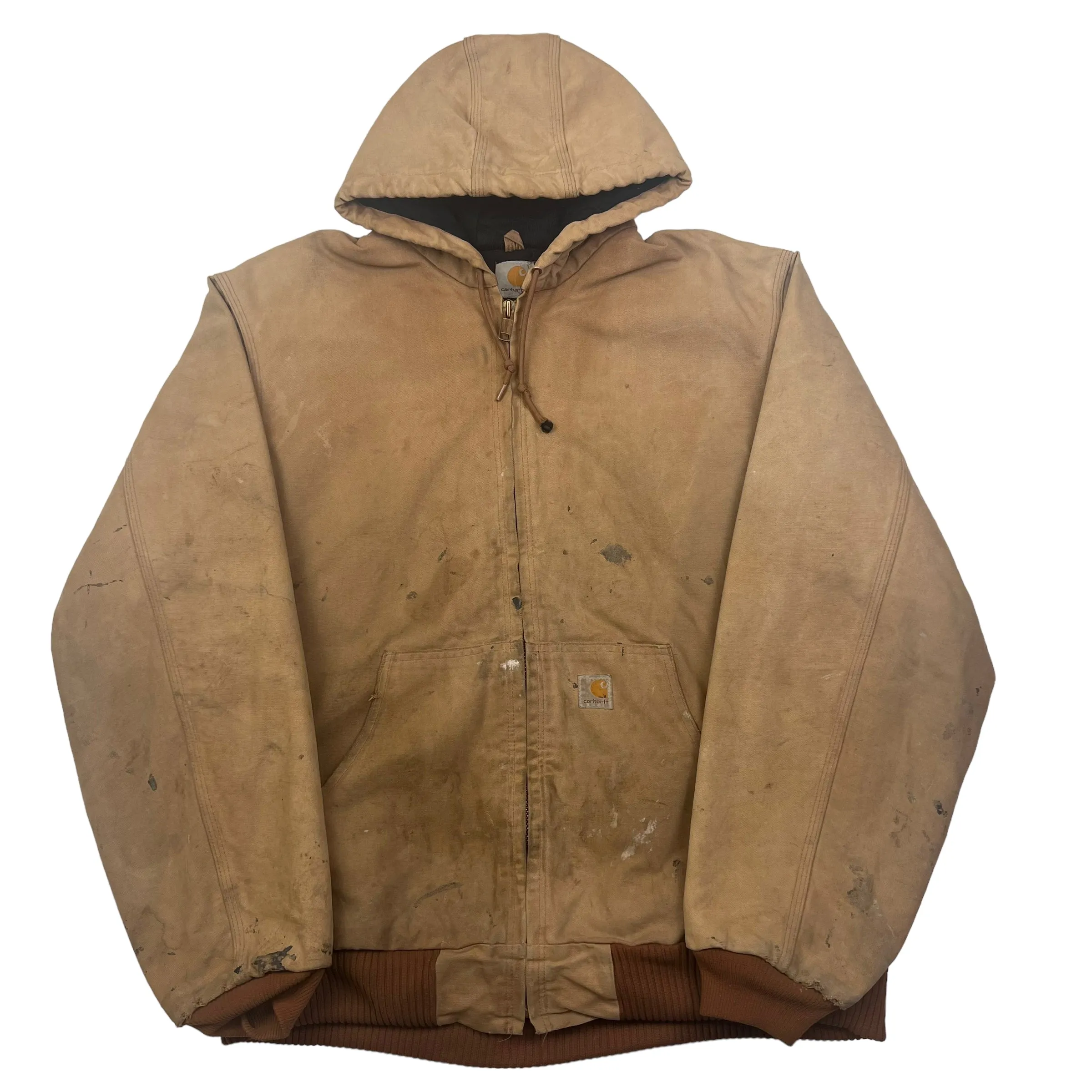 Carhartt Distressed Beige Active Jacket