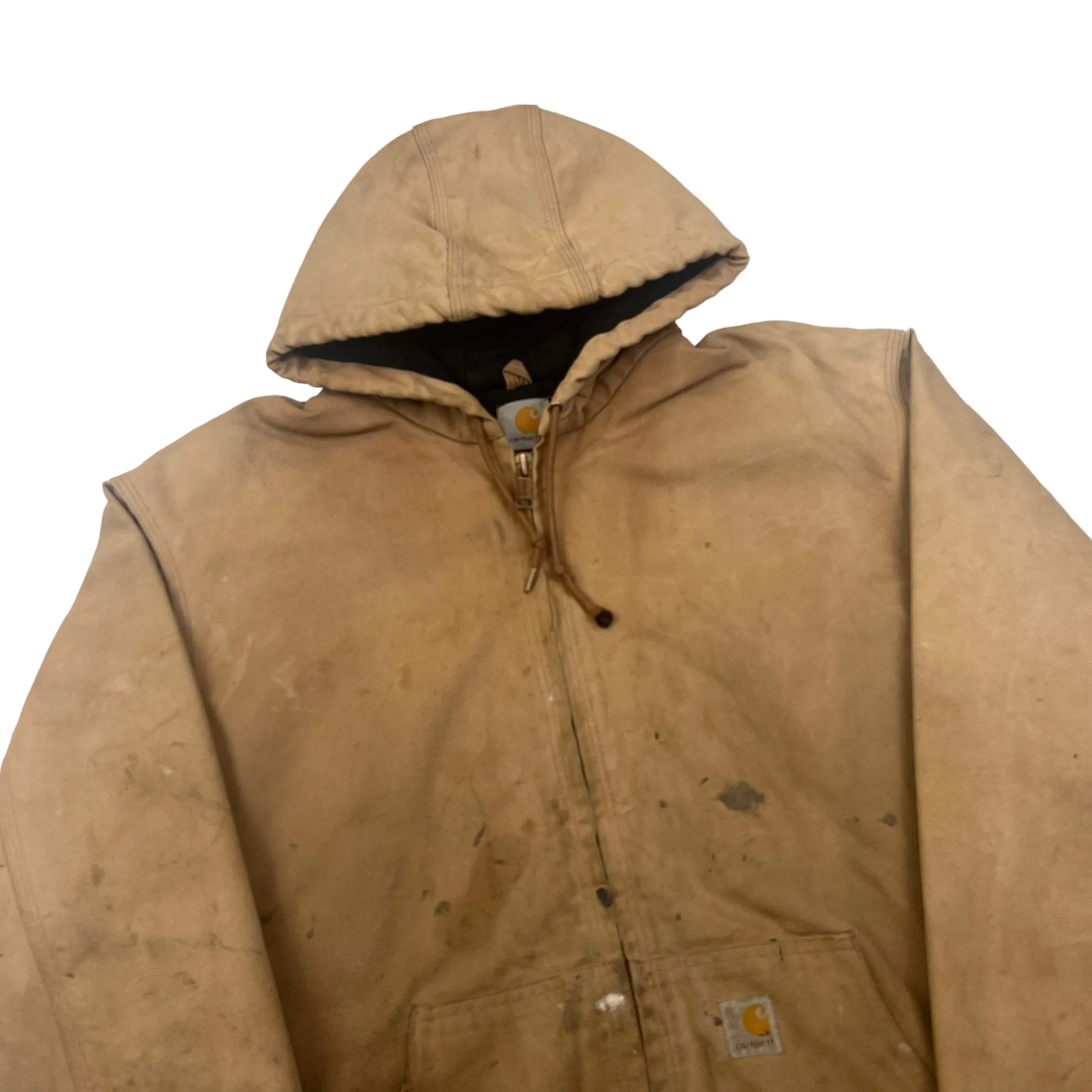 Carhartt Distressed Beige Active Jacket