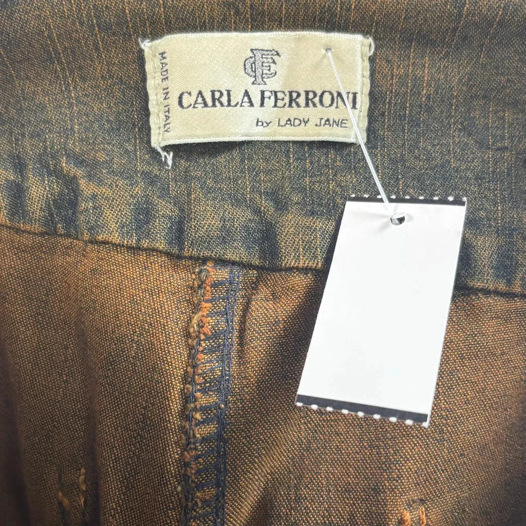 Carla Ferroni Jeans - 27W UK 8 Brown Cotton