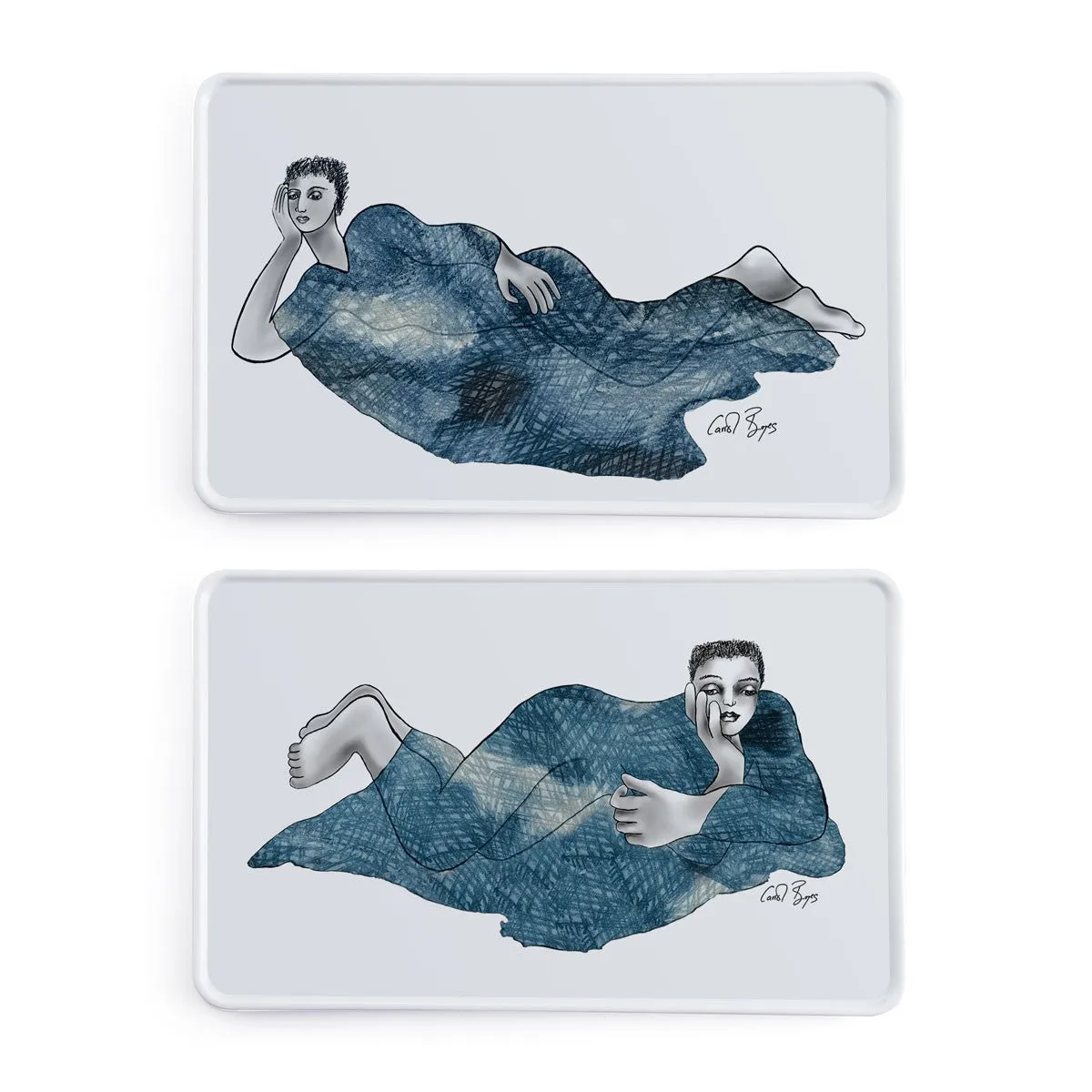 Carrol Boyes (Indigo Girls) (Set Of Two) Platter Rectangle