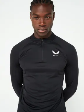 Castore Mens Training Adapt Light Weight 1/4 Zip Top - Black