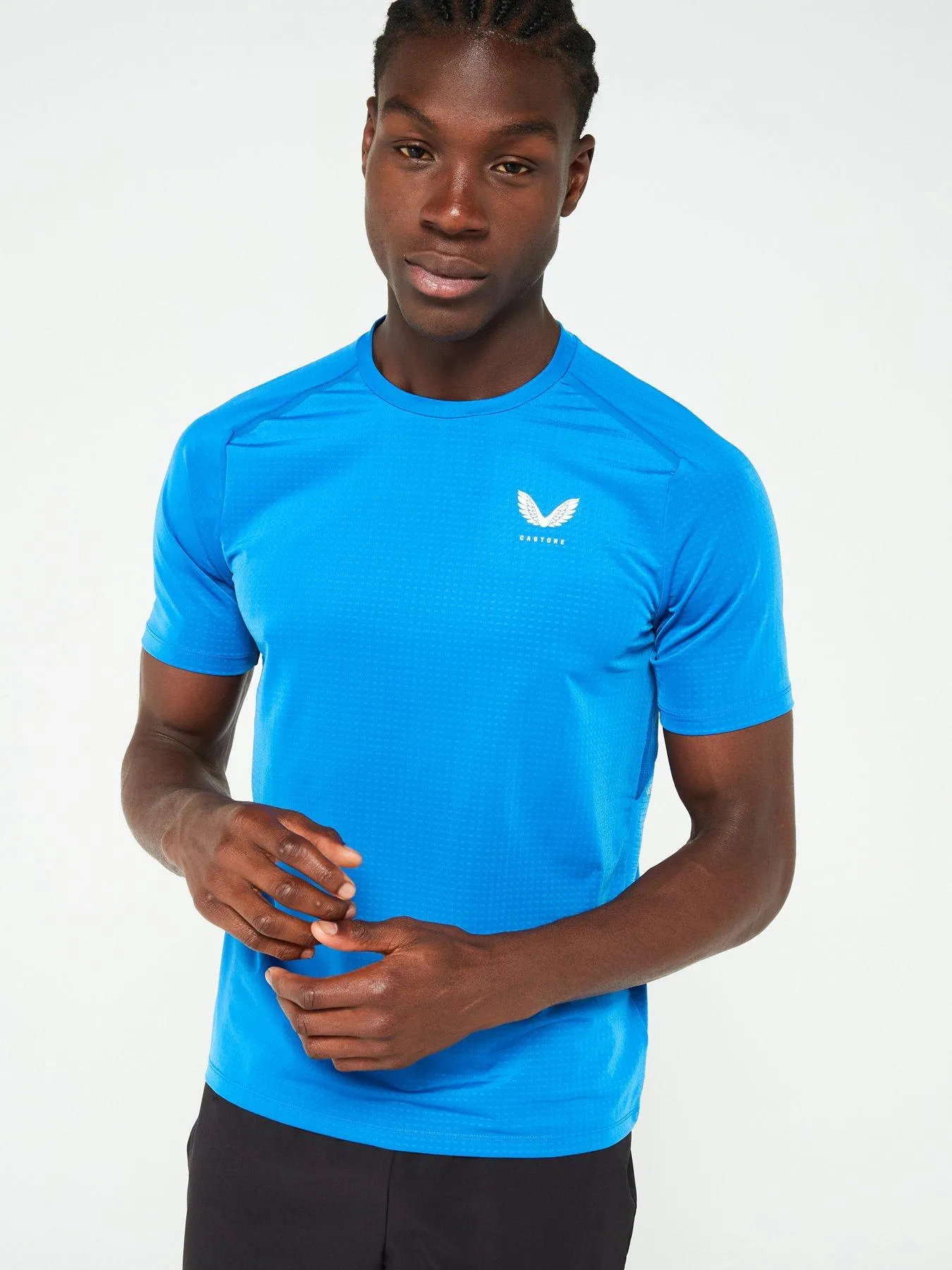 Castore Mens Training Airex Short Sleeved Tee - Blue