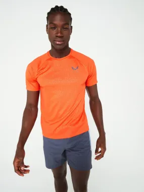 Castore Mens Training Printed Tee - Orange