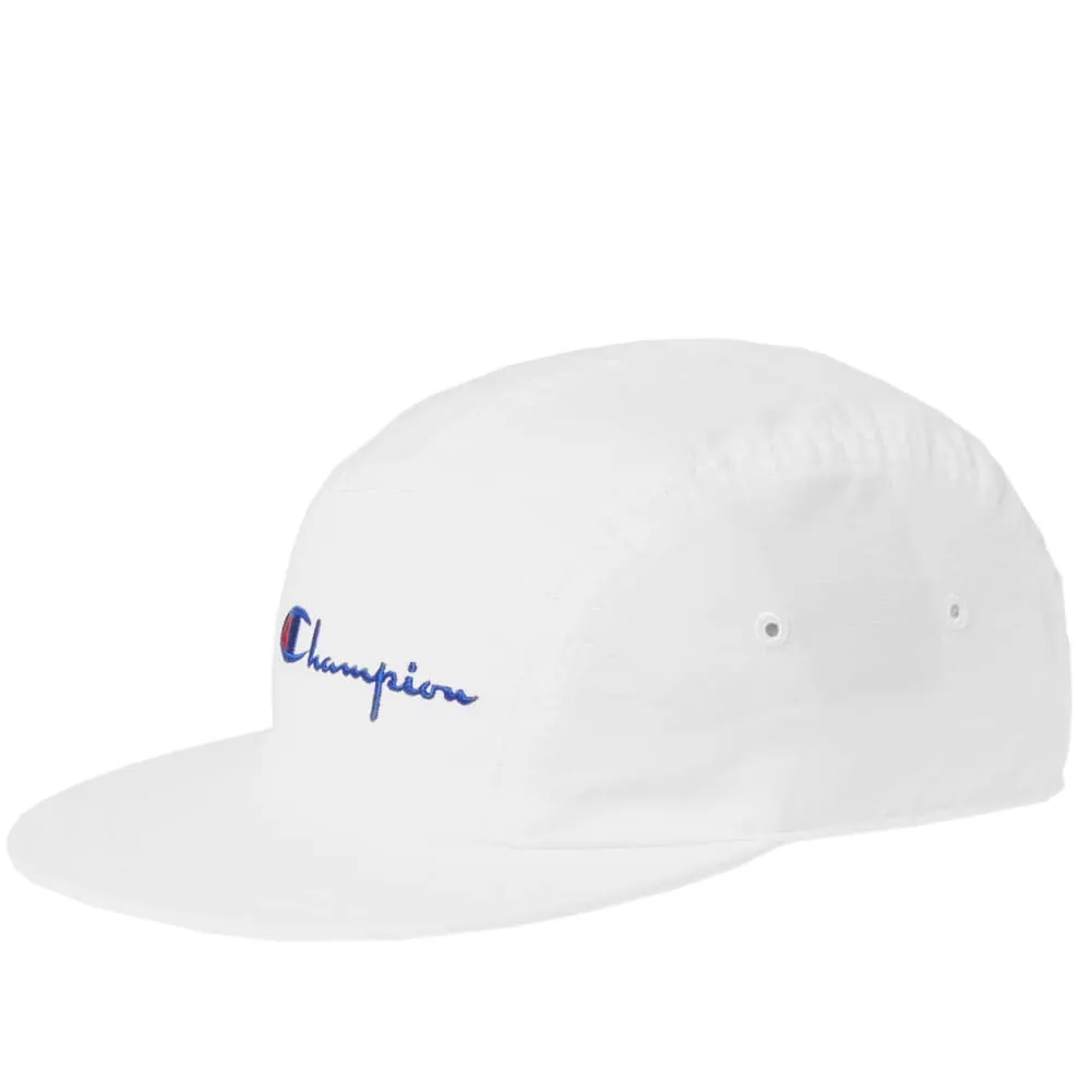 Champion Reverse Weave Logo 5 Panel CapWhite