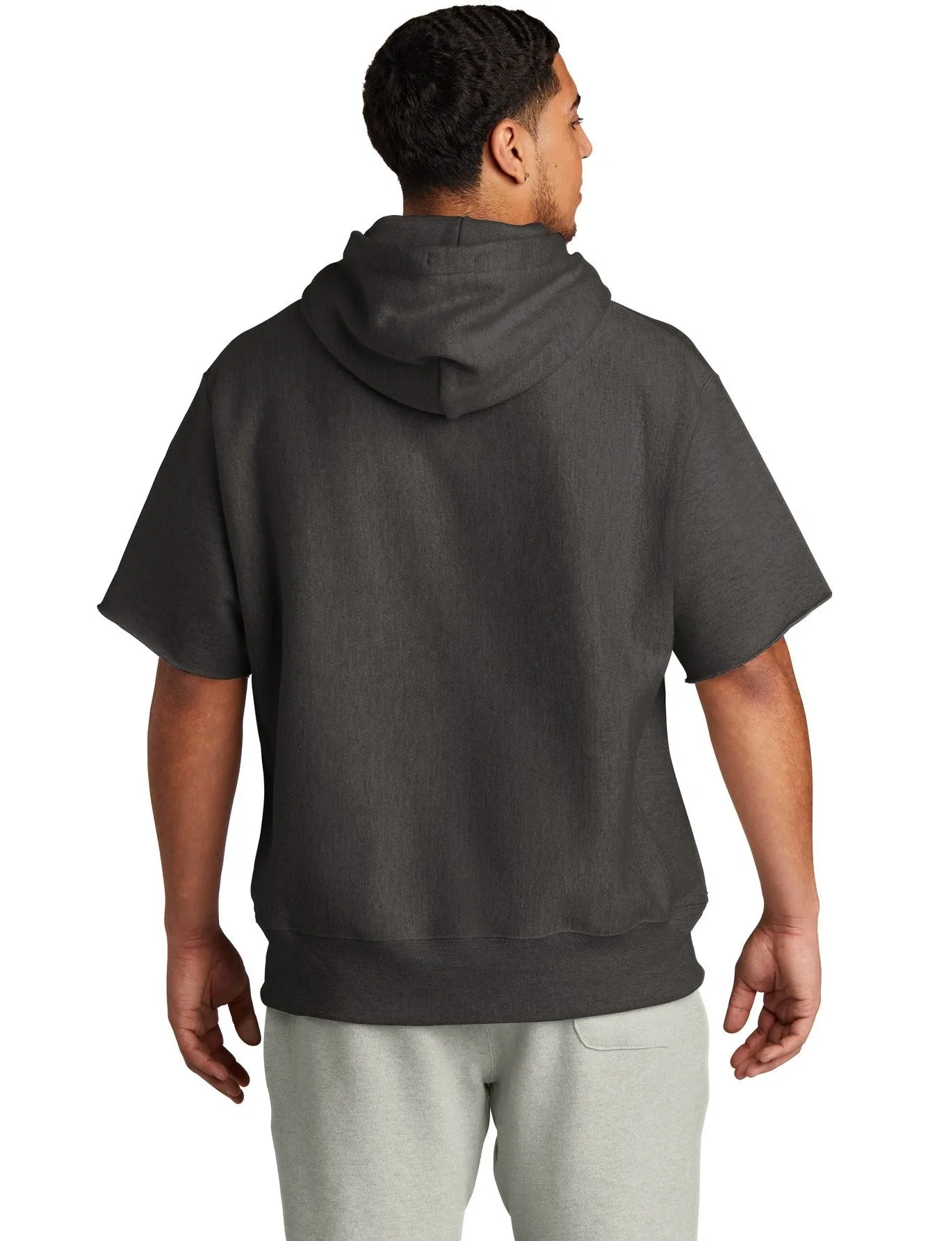 Champion  Reverse Weave  Short Sleeve Hooded Sweatshirt