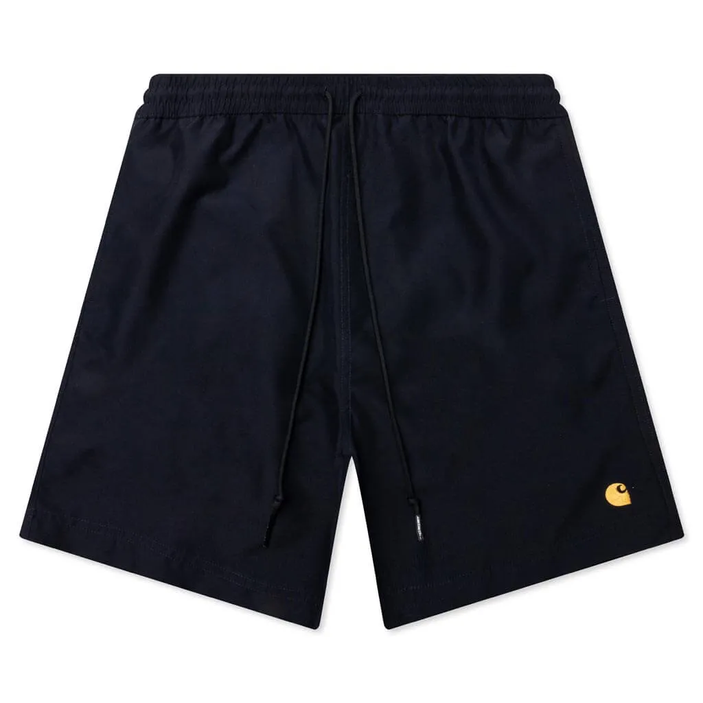 Chase Swim Trunks - Dark Navy/Gold