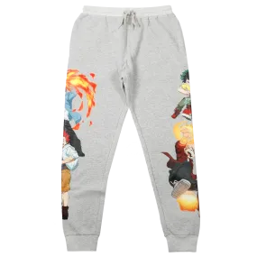 Class 1-A My Hero Academia Grey Joggers