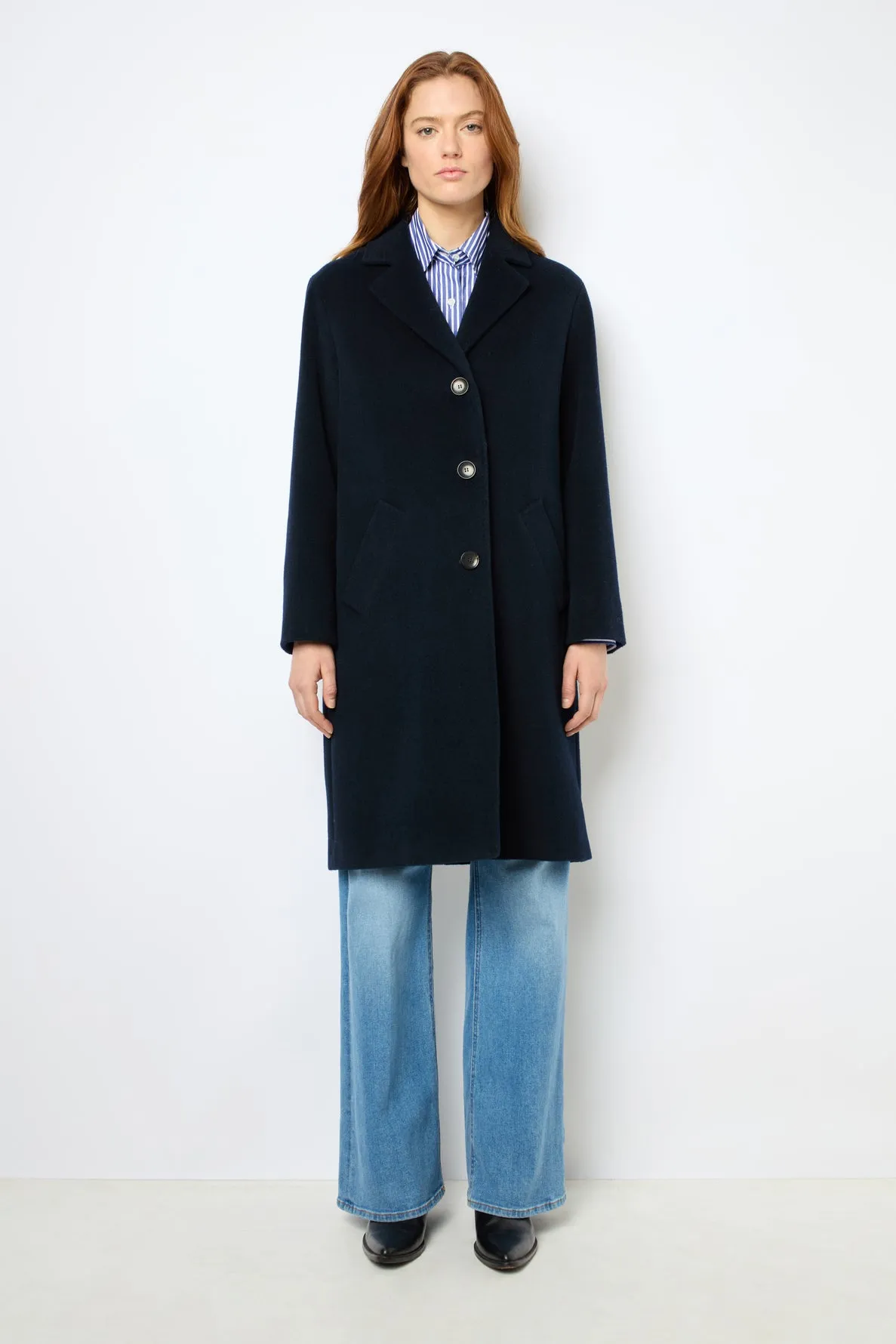 Coat Lathicia Dam08a037 Navy