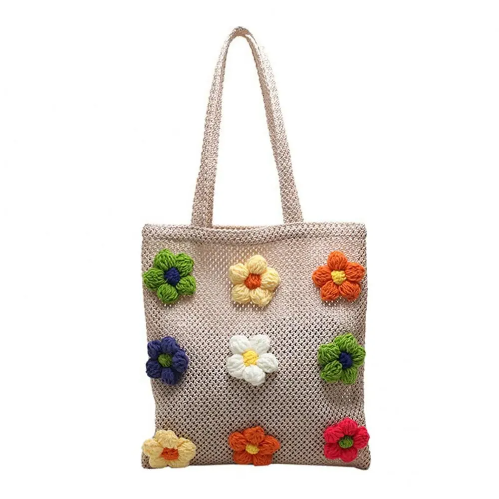 Daisy Crochet Tote Bag