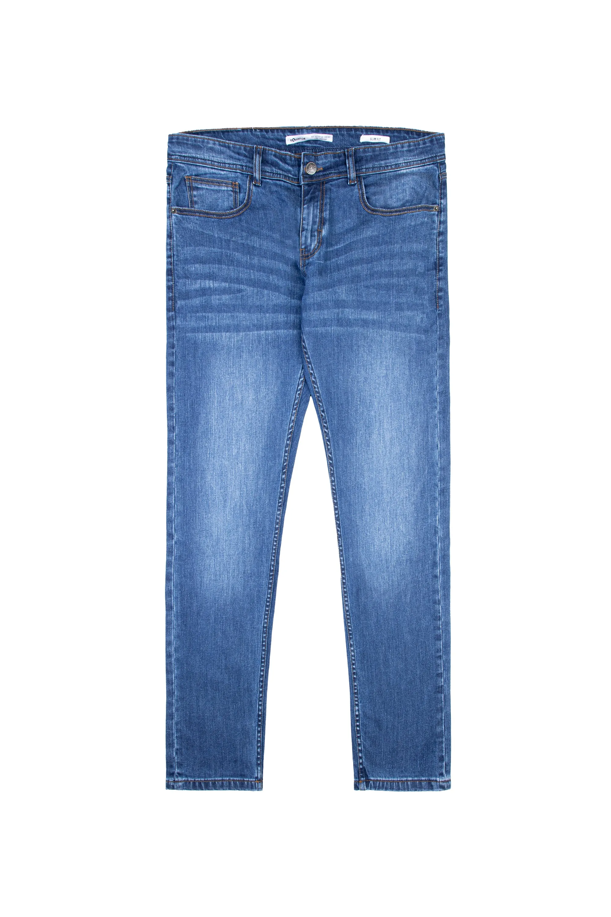 Dark Blue Cotton Stretch Jeans